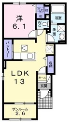 山陽網干駅 徒歩8分 1階の物件間取画像